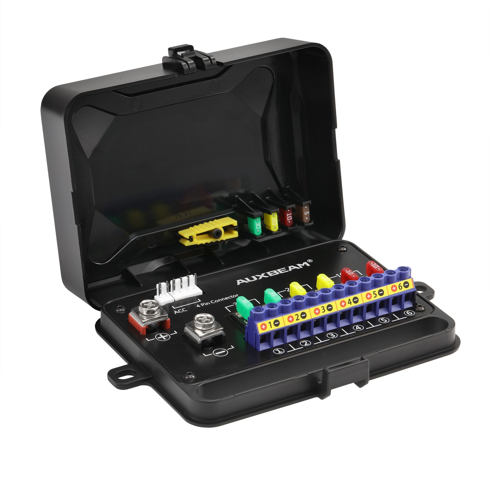 AUXBEAM RA60 RGB 6 Gang Switch Panel Toggle Momentary Pulsed Automatic Dimmable