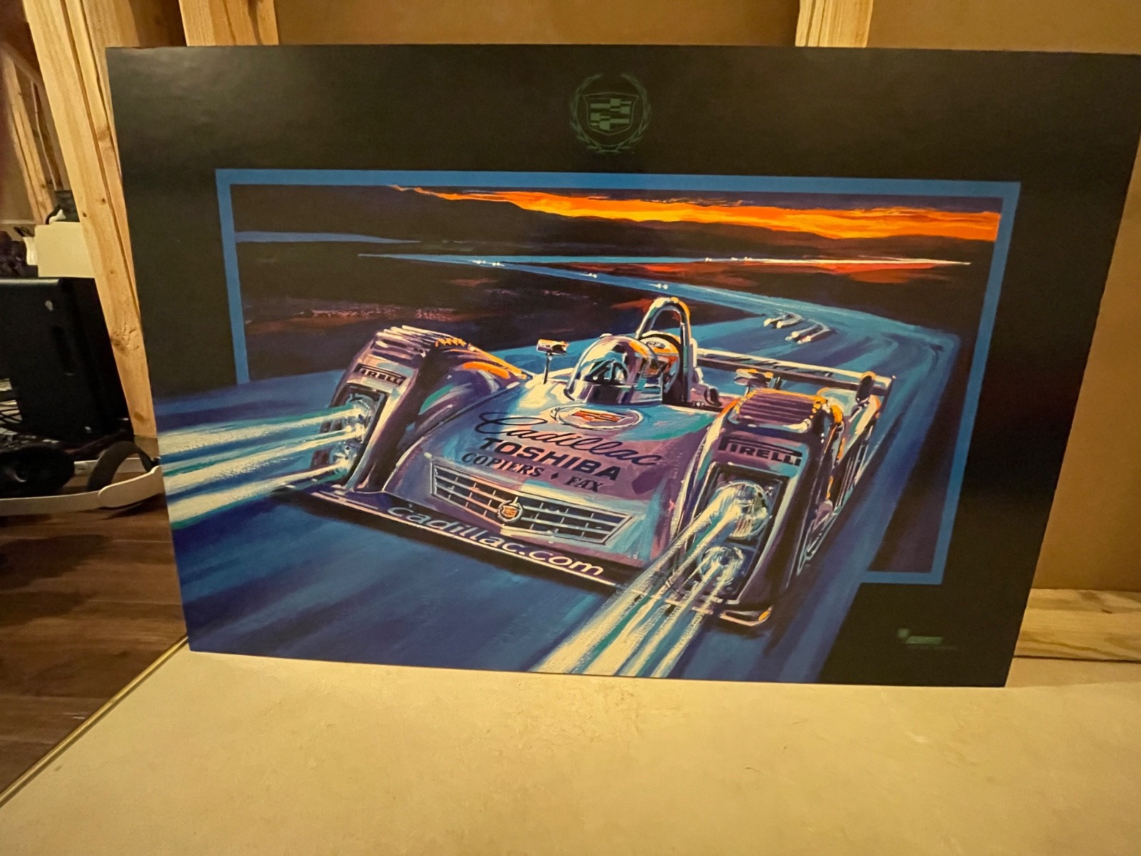Vintage Cadillac GM Racing Promotional Print – Large 3ft x 2ft V LMP