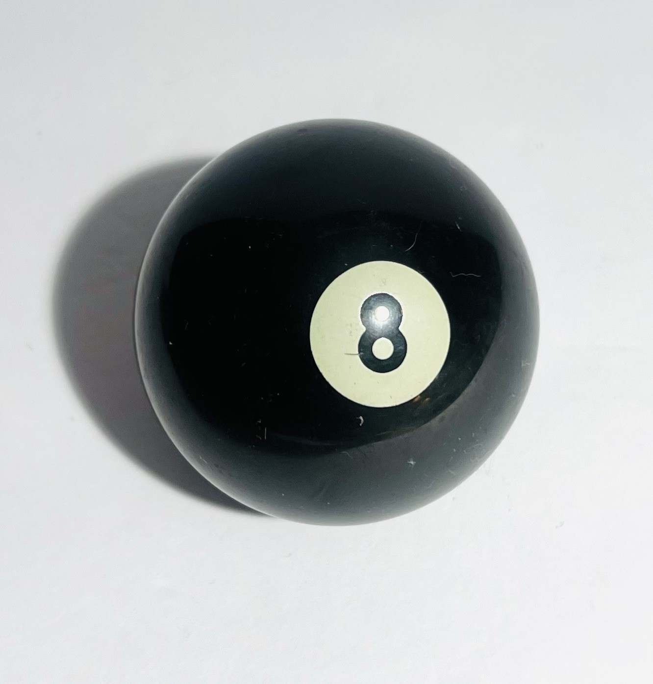 Vintage Pool Ball Number 8 Black Solid Replacement