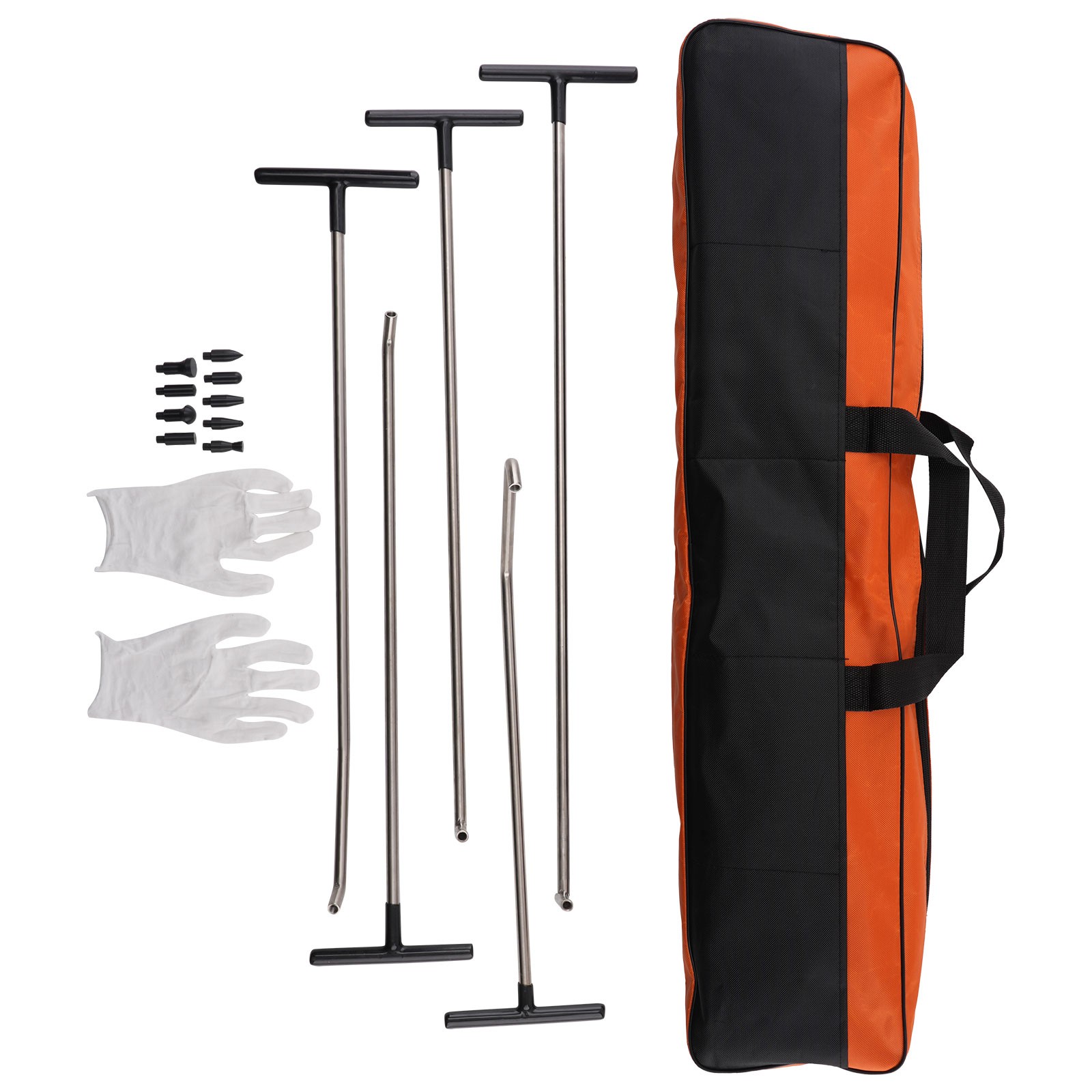 16 Pcs Dent Removal Tool Paintless Repair Kit Stainless Steel Rods Set