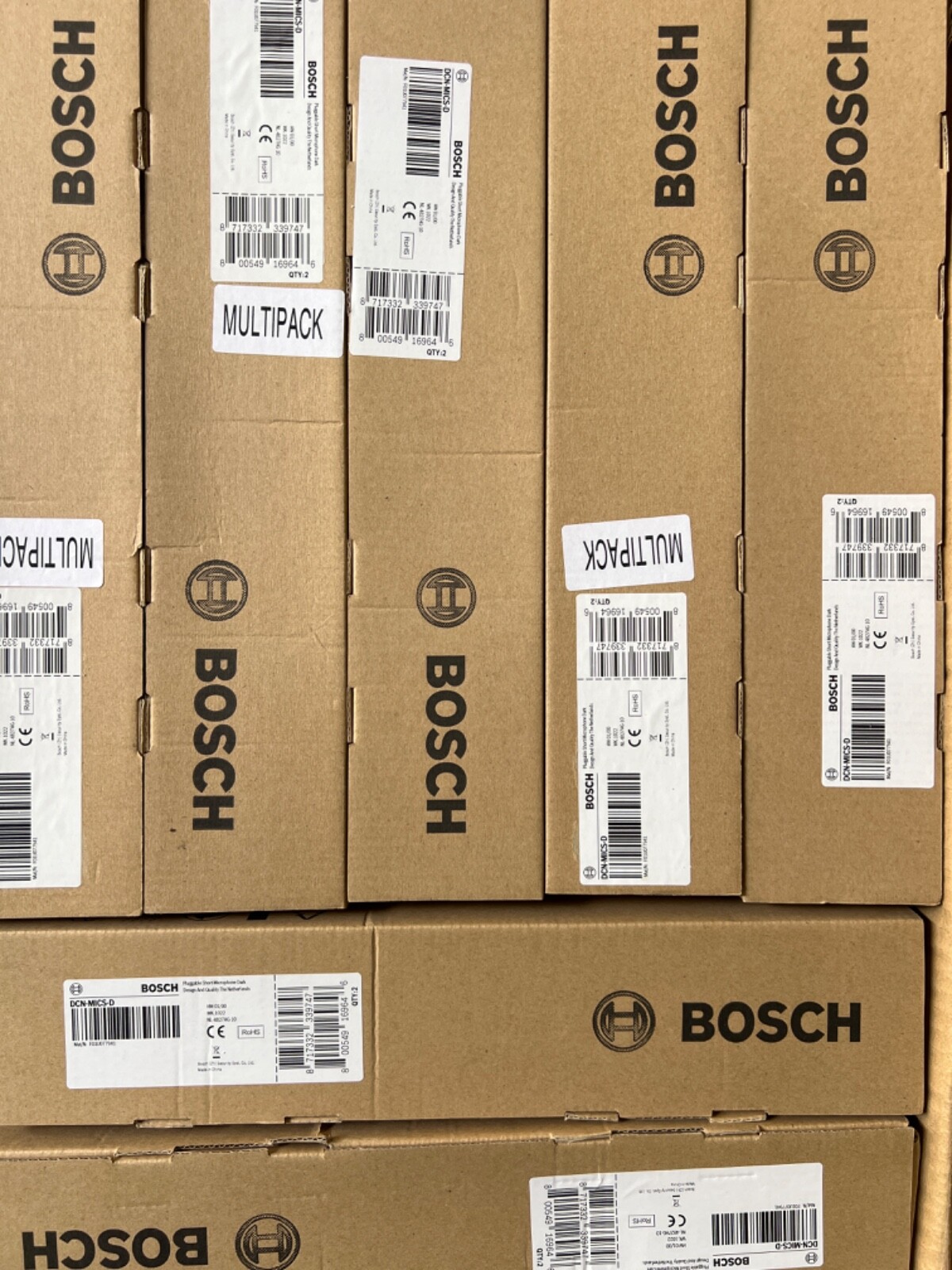 Bosch DCN-MICS-D Pluggable Short Microphone Dark