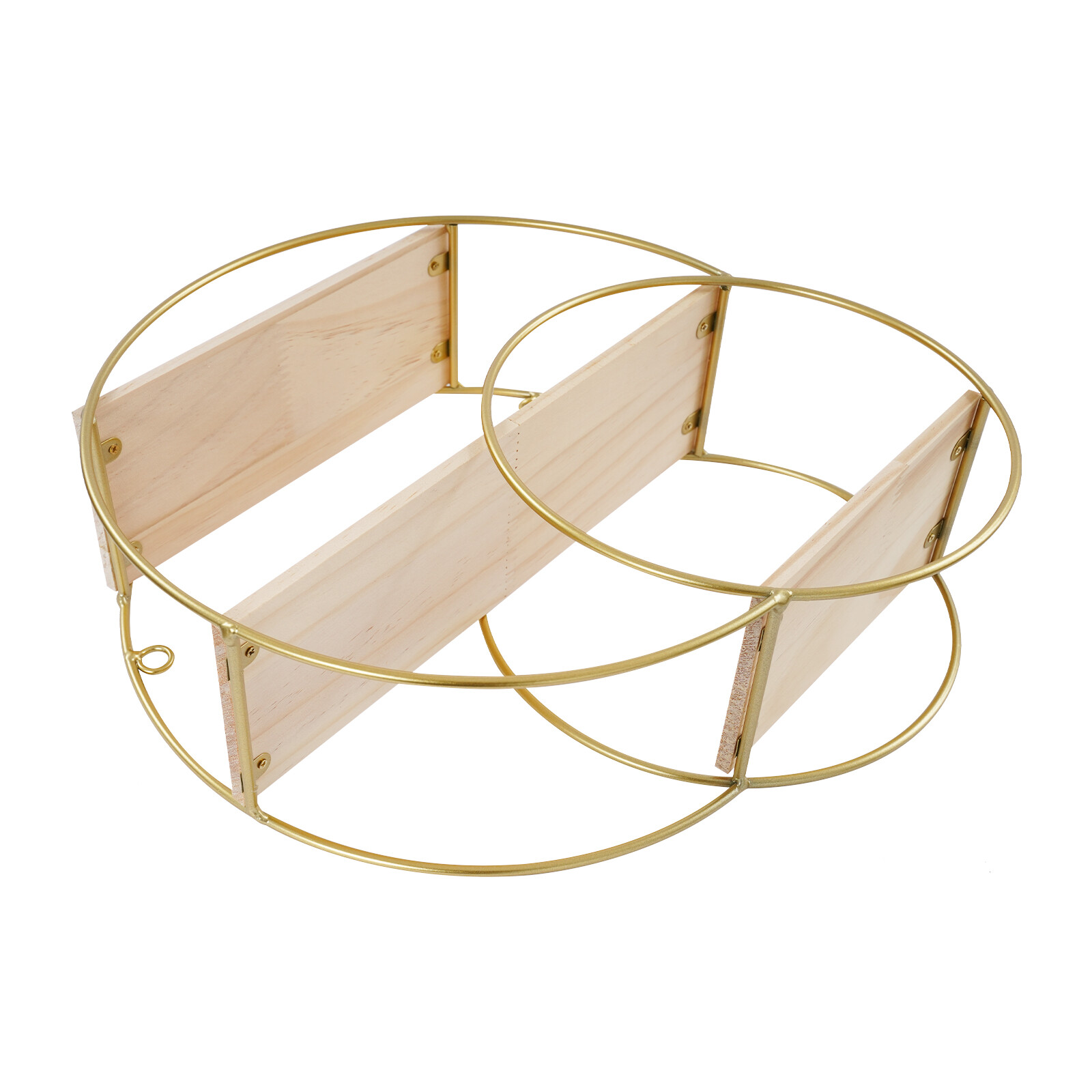 Wall Mounted Circular Storage Rack 10 x 33cm Shelf, 3-tier Storage Display Rack