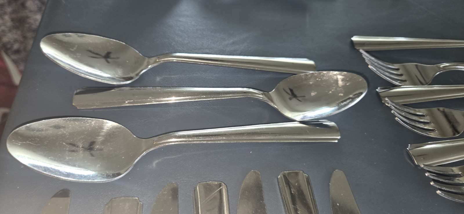 Lot Of 26 Stainless Steel Flatware Set Nice Solid Unmarked