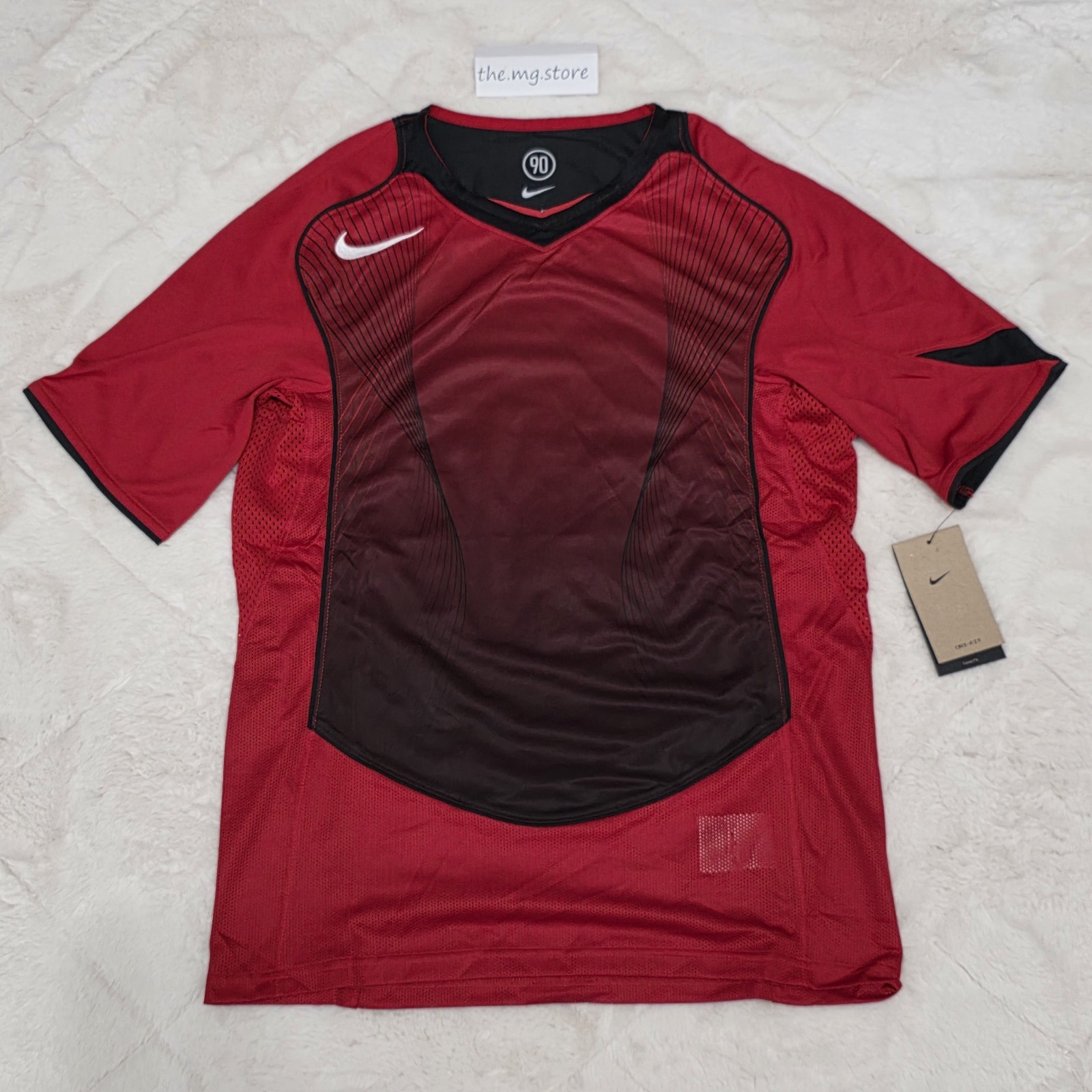 Nike Total 90 Dri-Fit Loose-Fit Red/Black Soccer Jersey Men’s Sz XL HV1178-687