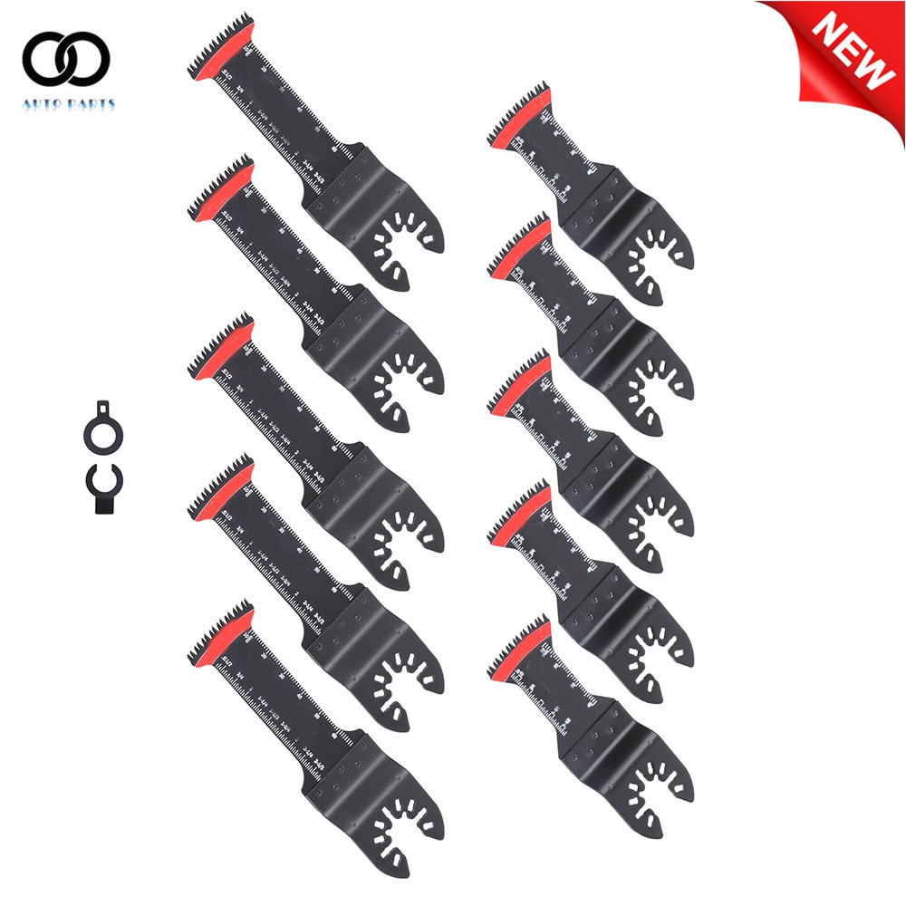 Fit For Metal 10 Pack 2 Types Universal Curved-Tec Oscillating Tool Saw Blades