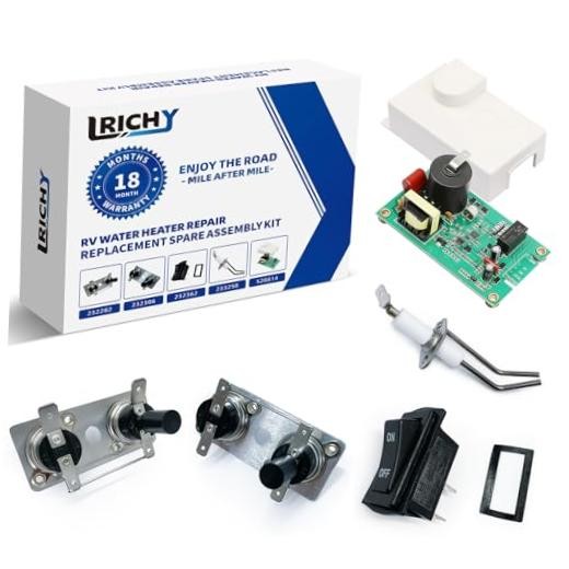 5 in 1 Value RV Water Heater Parts Spare Kit for Suburban, 520814 520814-KIT