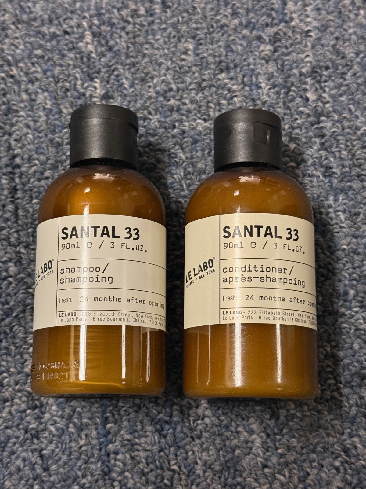 Le Labo Santal 33 Shampoo & Conditioner lot of 2 (1 of each) 3oz 90ml bottles
