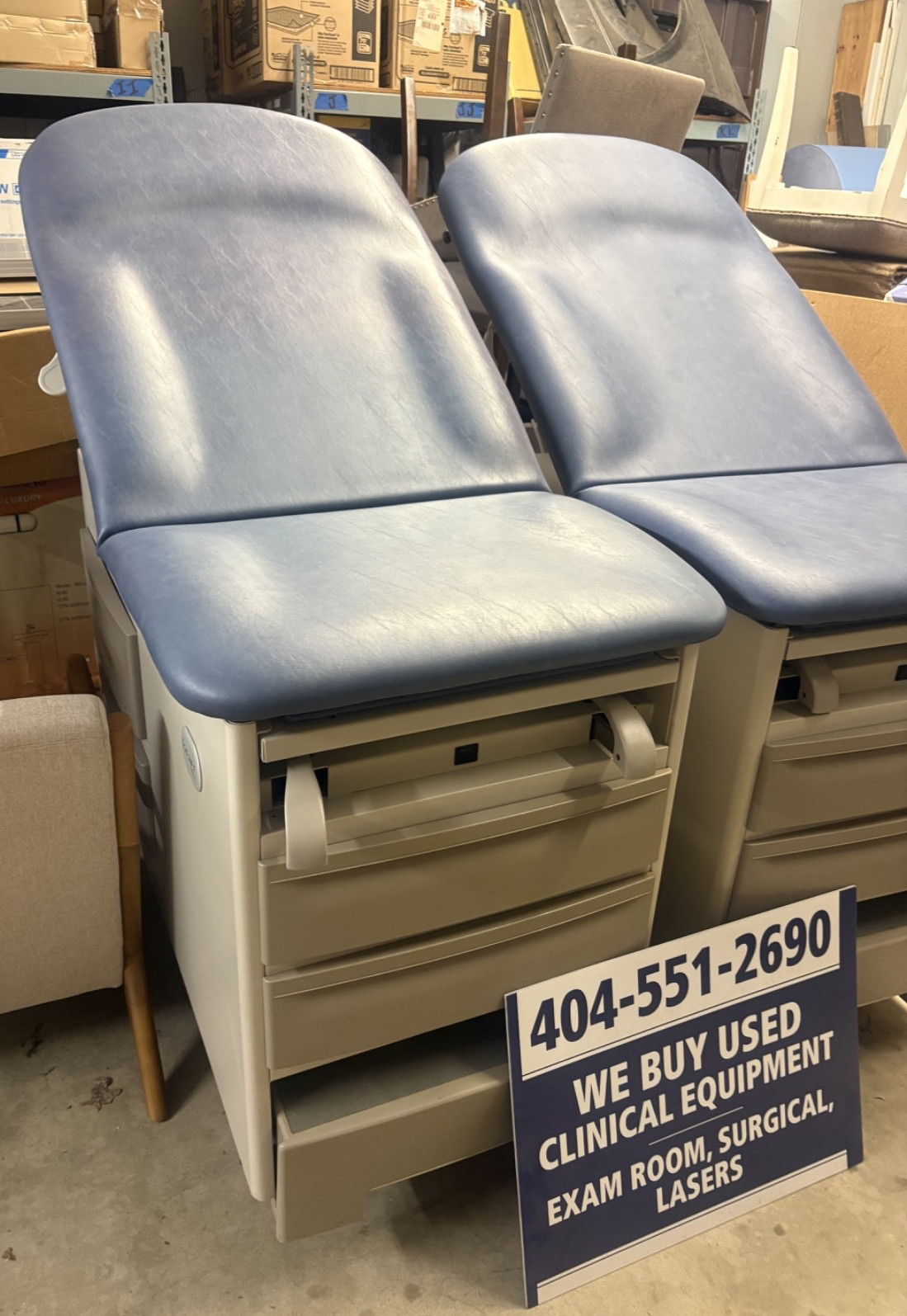Pair of Brewer 5000 Access Exam Table