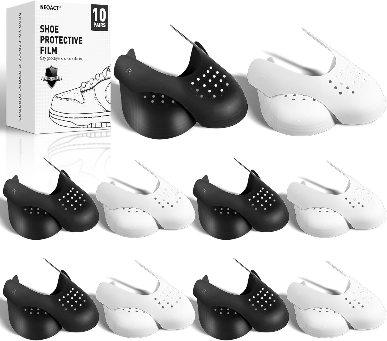 10 Pairs Crease Protectors for Sneakers,Shoe Crease Protector No Creases for ...