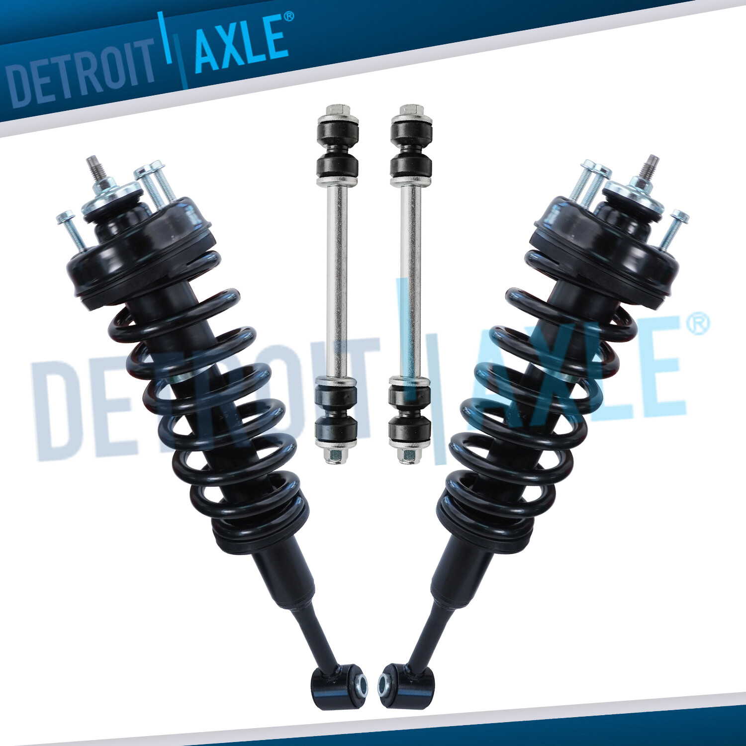 Front Struts w/ Coil Springs Sway Bars for 2006 - 2010 Ford Explorer Mountaineer