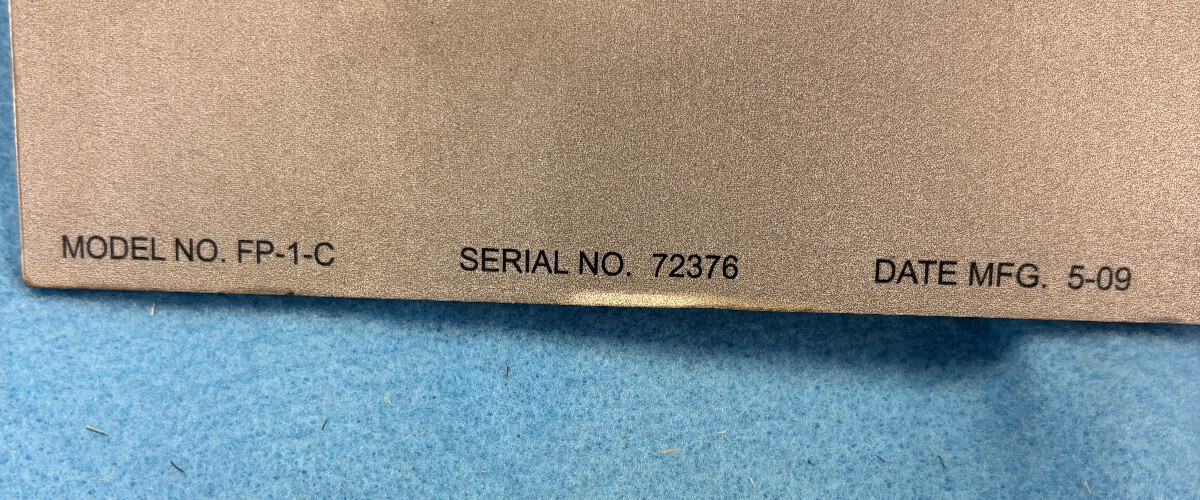 Used SCBA Air Trailer Fill Panel