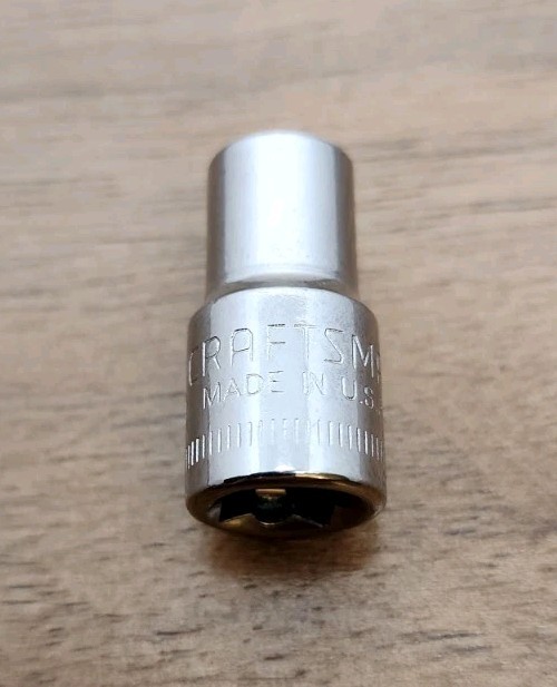 Craftsman USA 6mm Socket 6 Point 1/4" Drive Inverted G2 43502