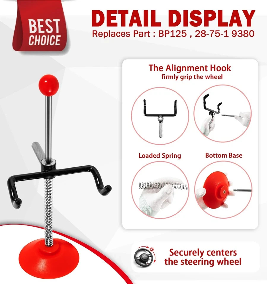 Steering Wheel Holder Stand Tool for Alignment, Adjustable Steering...