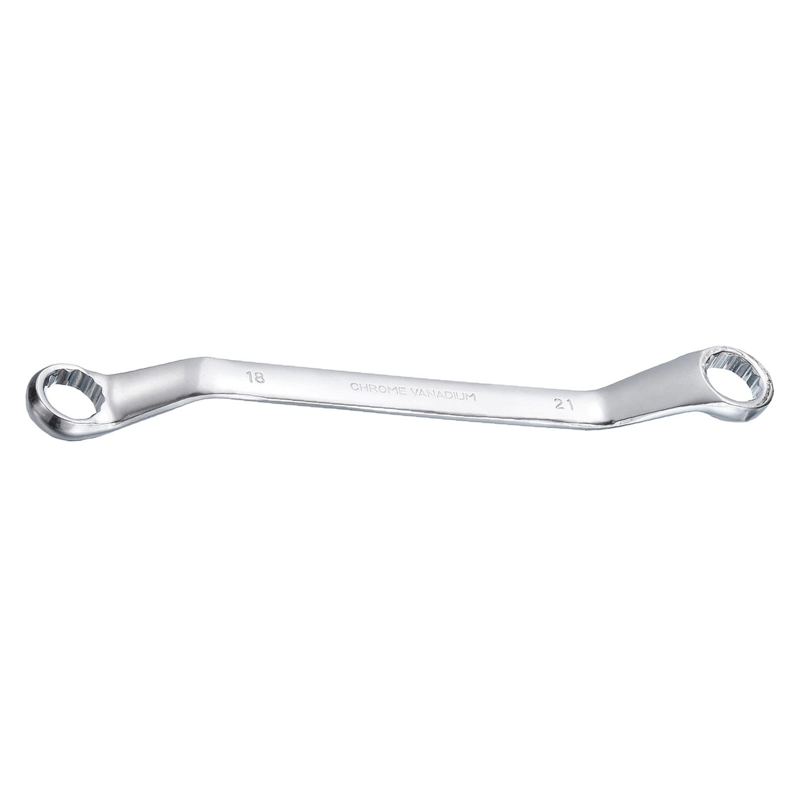18mm x 21mm Metric 12Points Offset Double Box End Wrench Chrome Plated Hand Tool