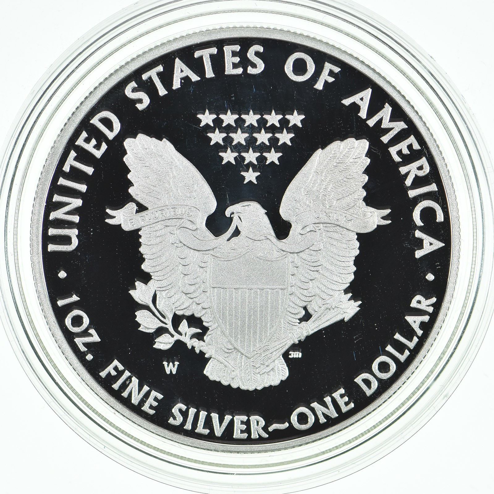 2010-W American Silver Eagle PROOF 1 Oz Silver - Coin & Box & COA