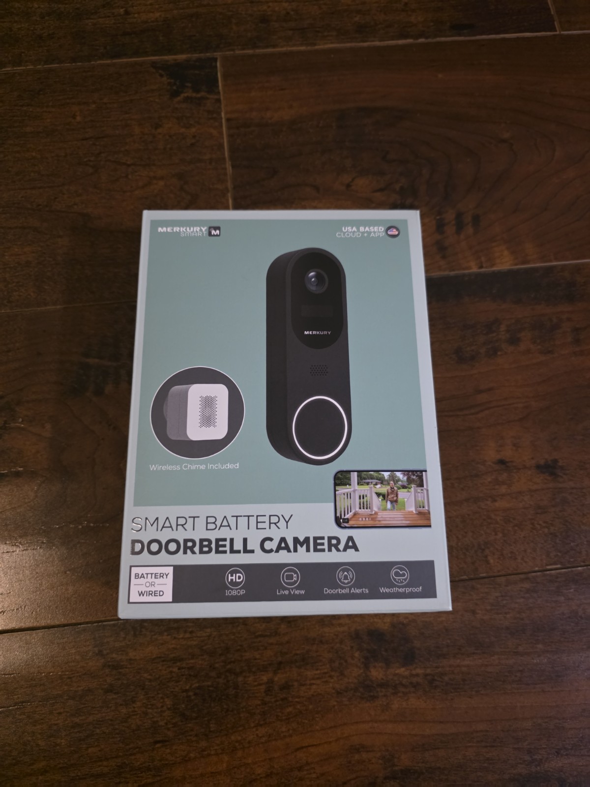 Merkury Smart Battery Doorbell Cam w/ Chime & USB | Alexa Google Ready | New!!!