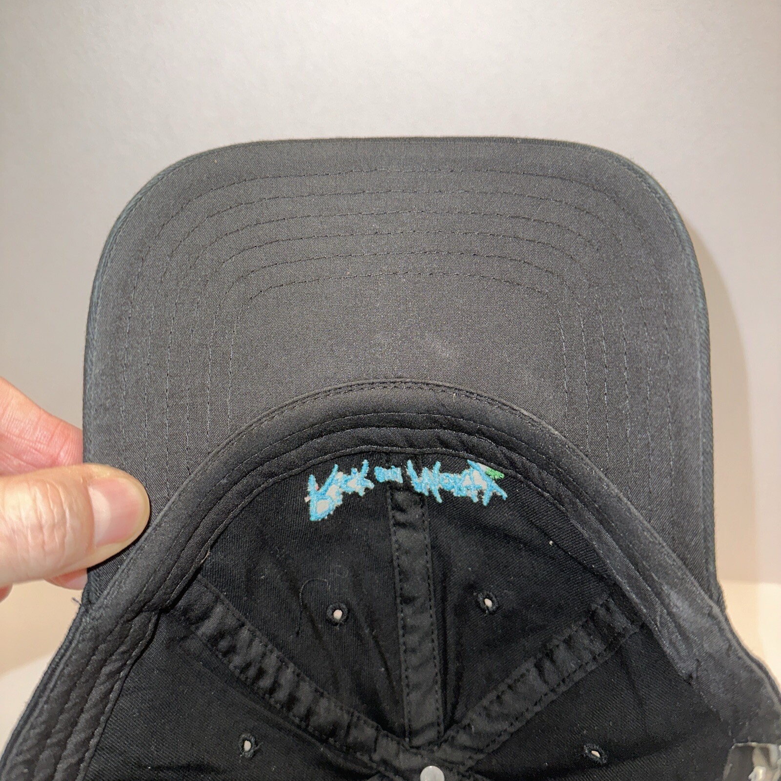 Rick & Morty Adult Swim Cartoon Black Hat Cap Bio-World Strap Buckle