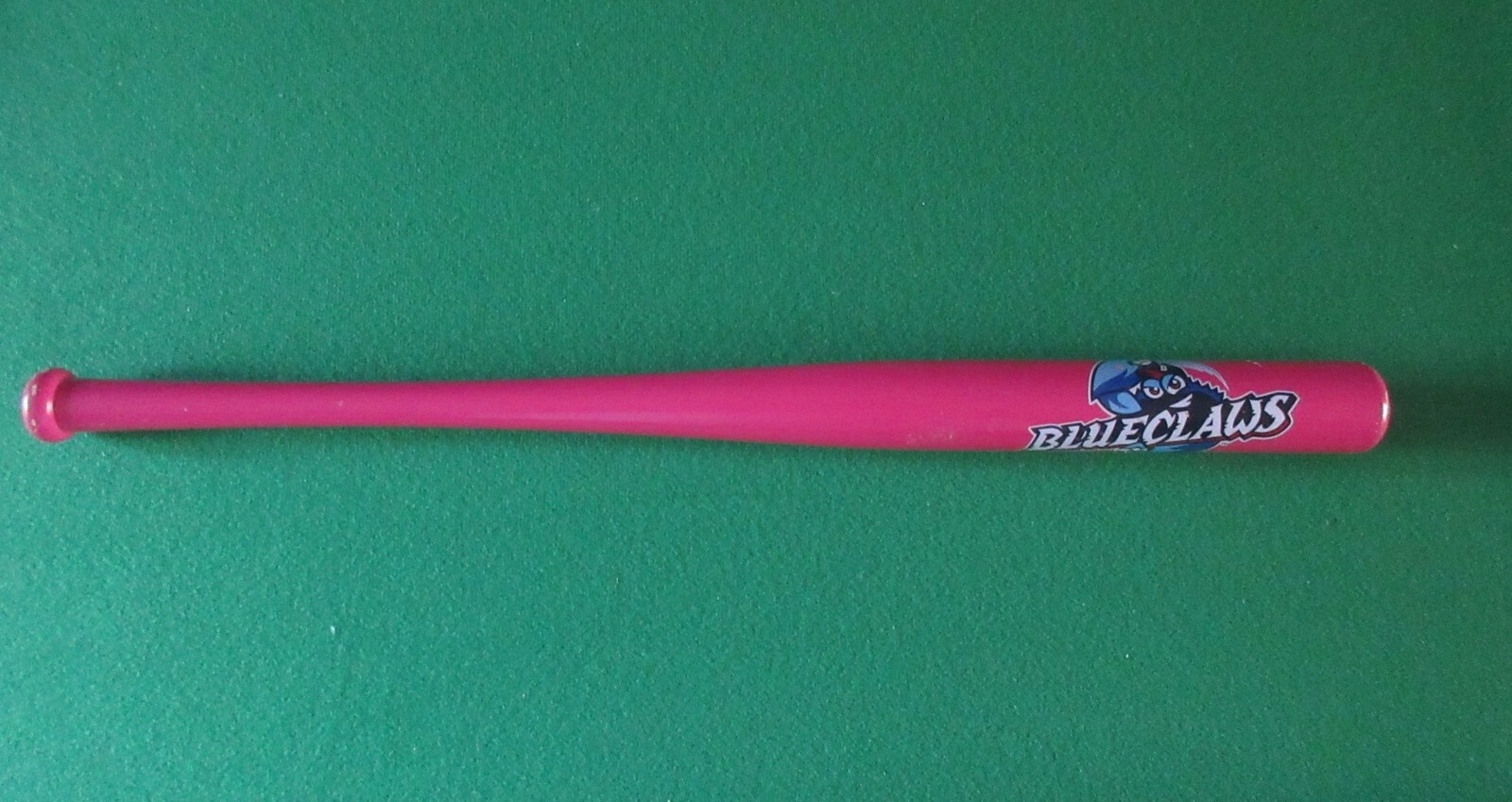 LAKEWOOD BLUE CLAWS SOUVENIR BASEBALL BAT 18" PINK NEW JERSEY NJ