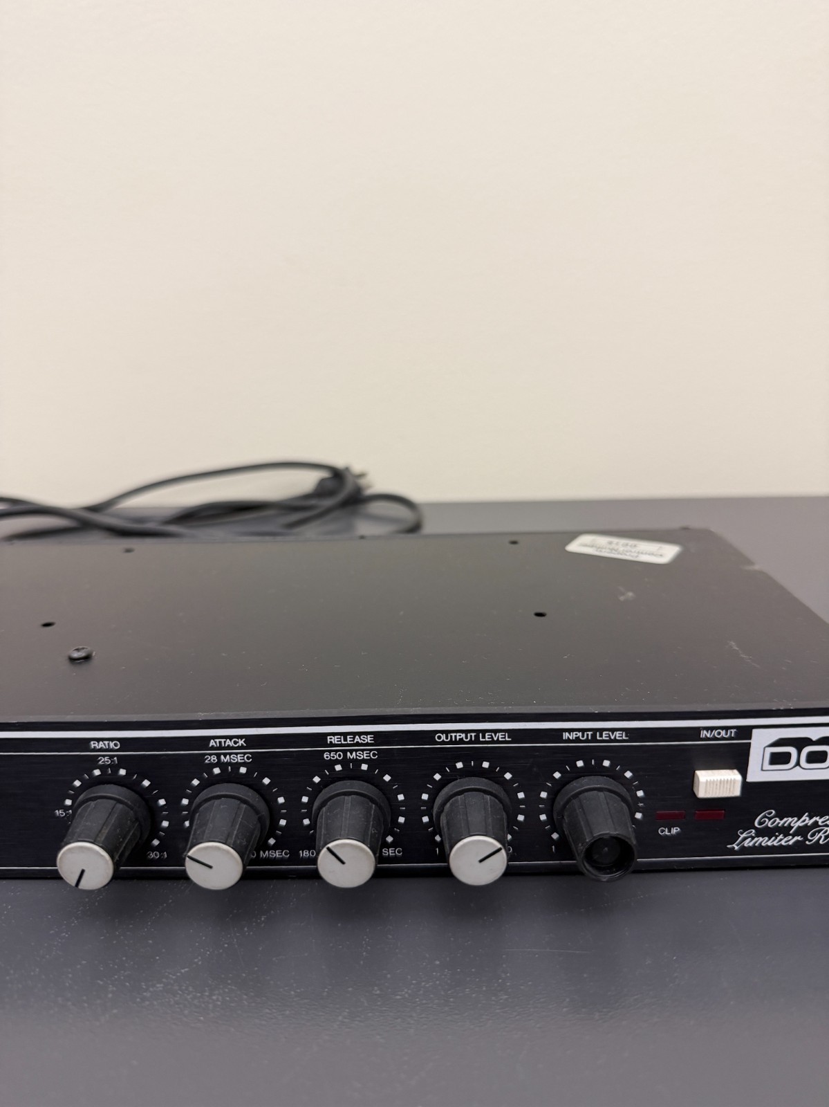 DOD R-825 Compressor Limiter Vintage Rackmount Dynamics Processor UNTESTED**