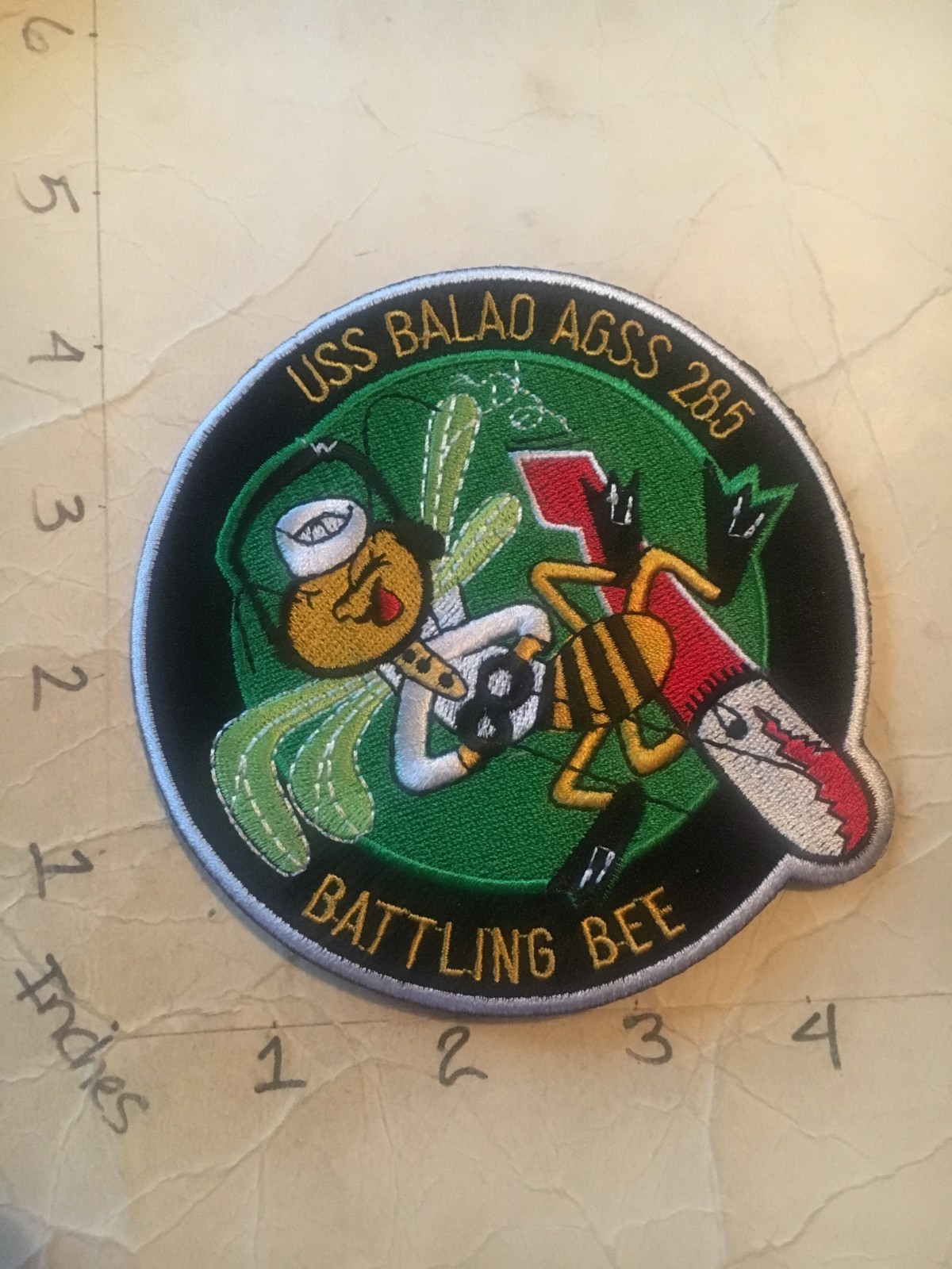 US NAVY USS Balao AGSS-285 Submarine Patch 8/1/25