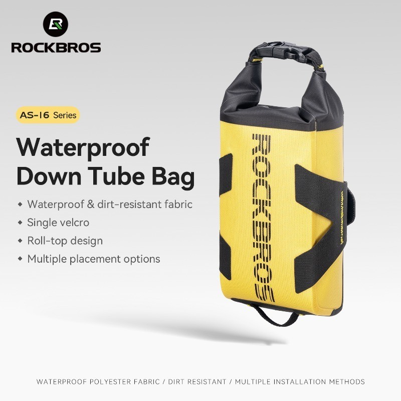 ROCKBROS  Bike Down Tube Bag Waterproof And Dirt-Resistant Front Fork Bag