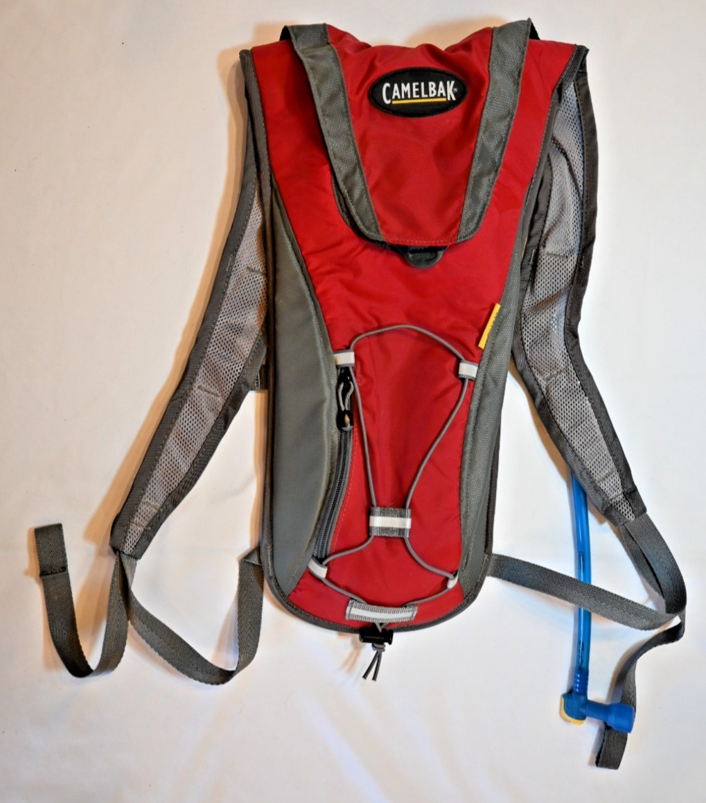 Camelbak Classic Hydration Backpack, 70 oz, Red and Gray