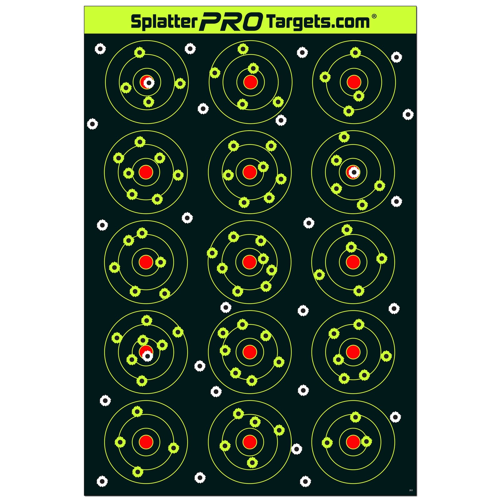Splatterprotargets 12X18 Splatter Targets. Shots Burst A Bright Splatter Upon