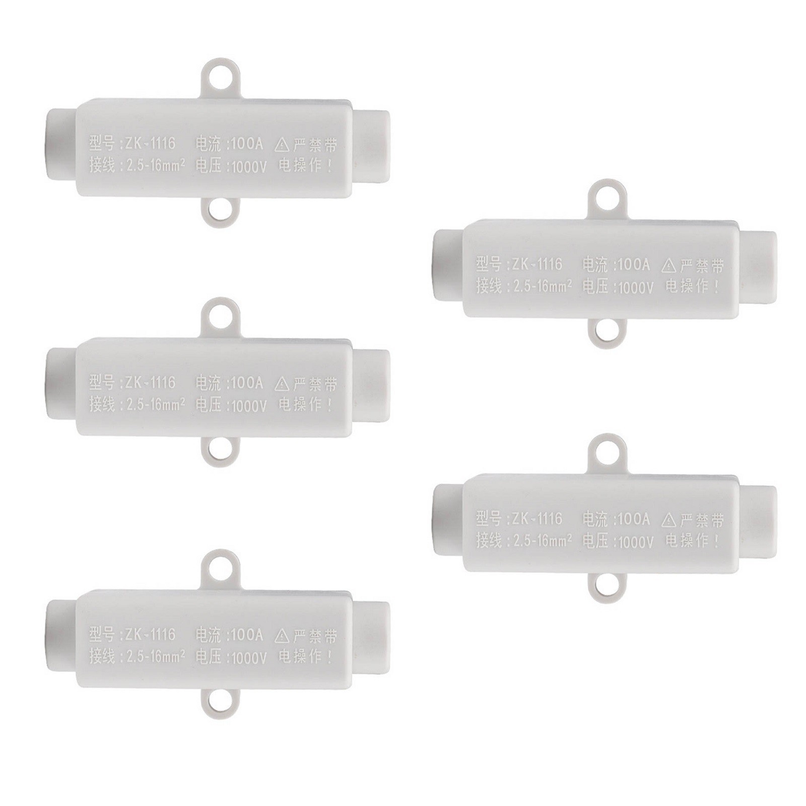 Five Pack Electrical Connectors Rated at 1000V and Suitable for Wiring
