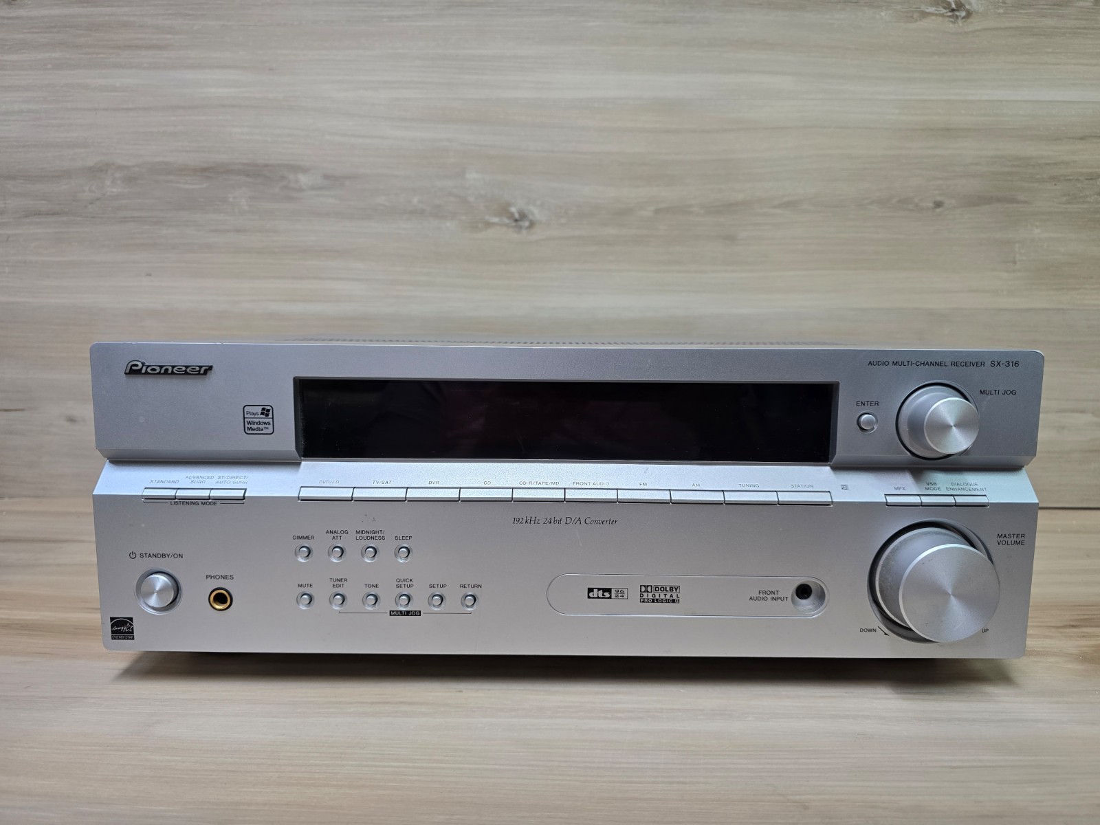 Vintage Pioneer Multi Channel Receiver SX-316 Dolby Digital Pro Logic II Tested