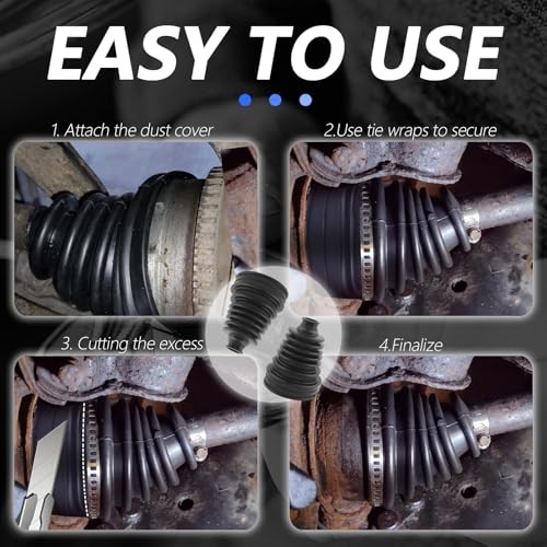 CV Boot Repair Kit Fit for 19mm to 24mm Shafts,Silicone CV Axle Boot Repair 1PC
