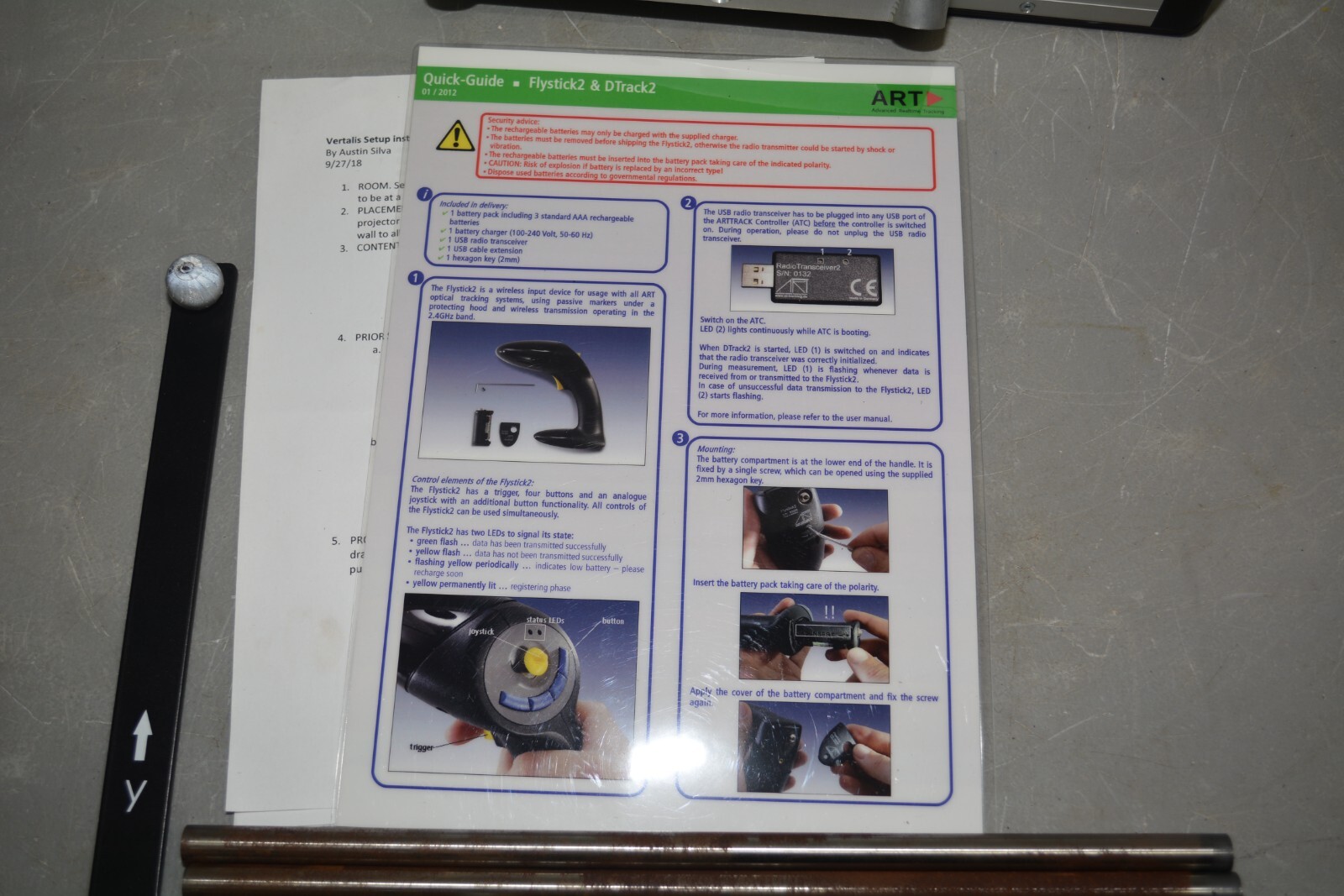 ^ ART Smarttrack Active Optical Tracking System / Flystick 2 #X3122