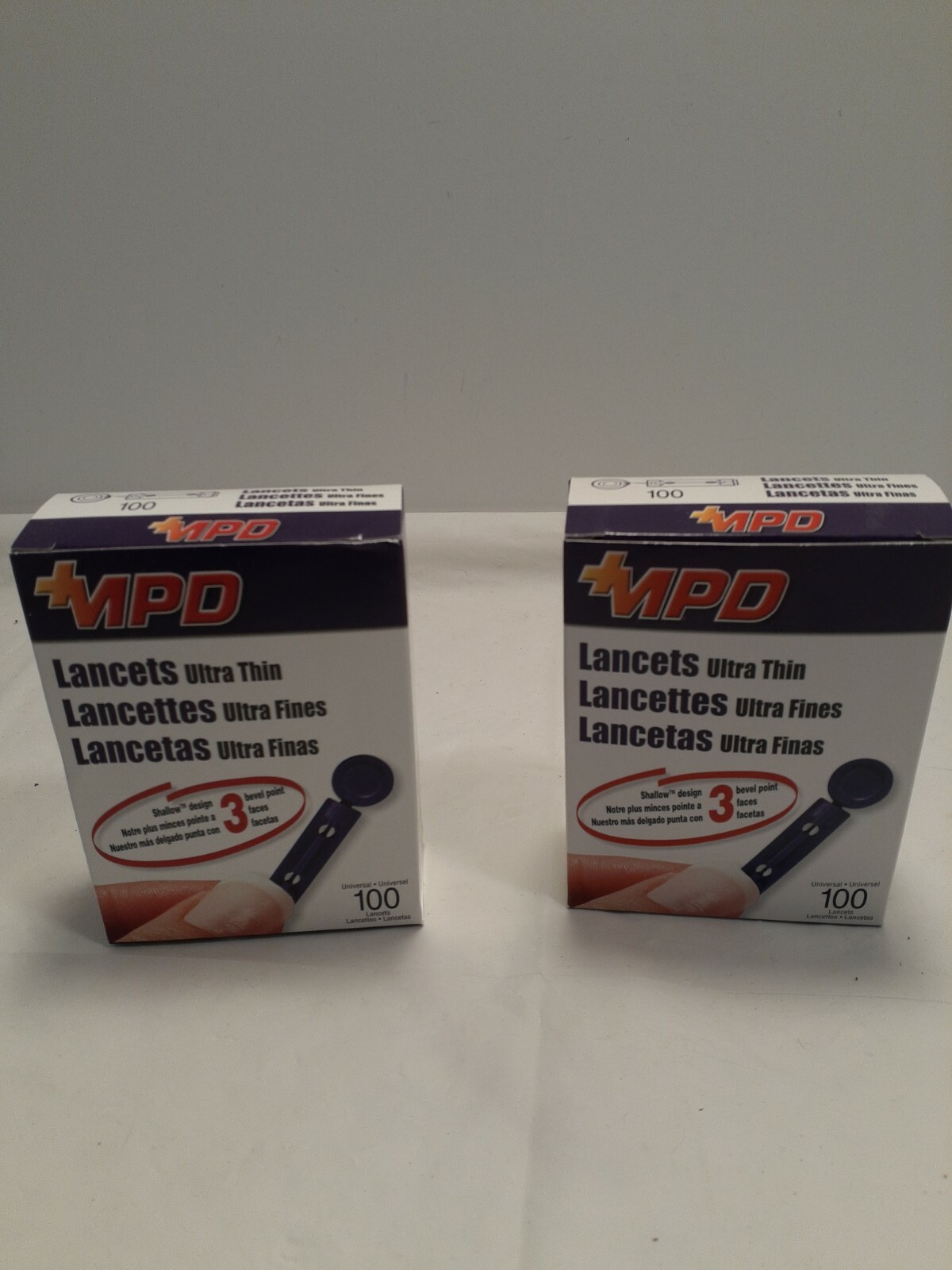 (2) MPD Ultra Thin Lancets - 100 Count Ea