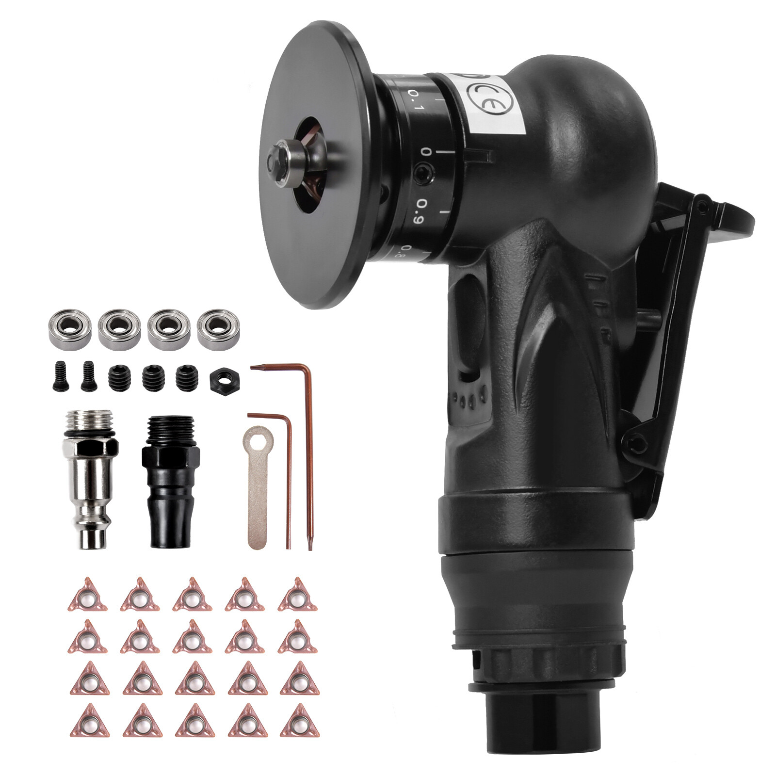 Pneumatic Chamfering Machine Handheld Grind Tool Air Deburring Trimming Beveling