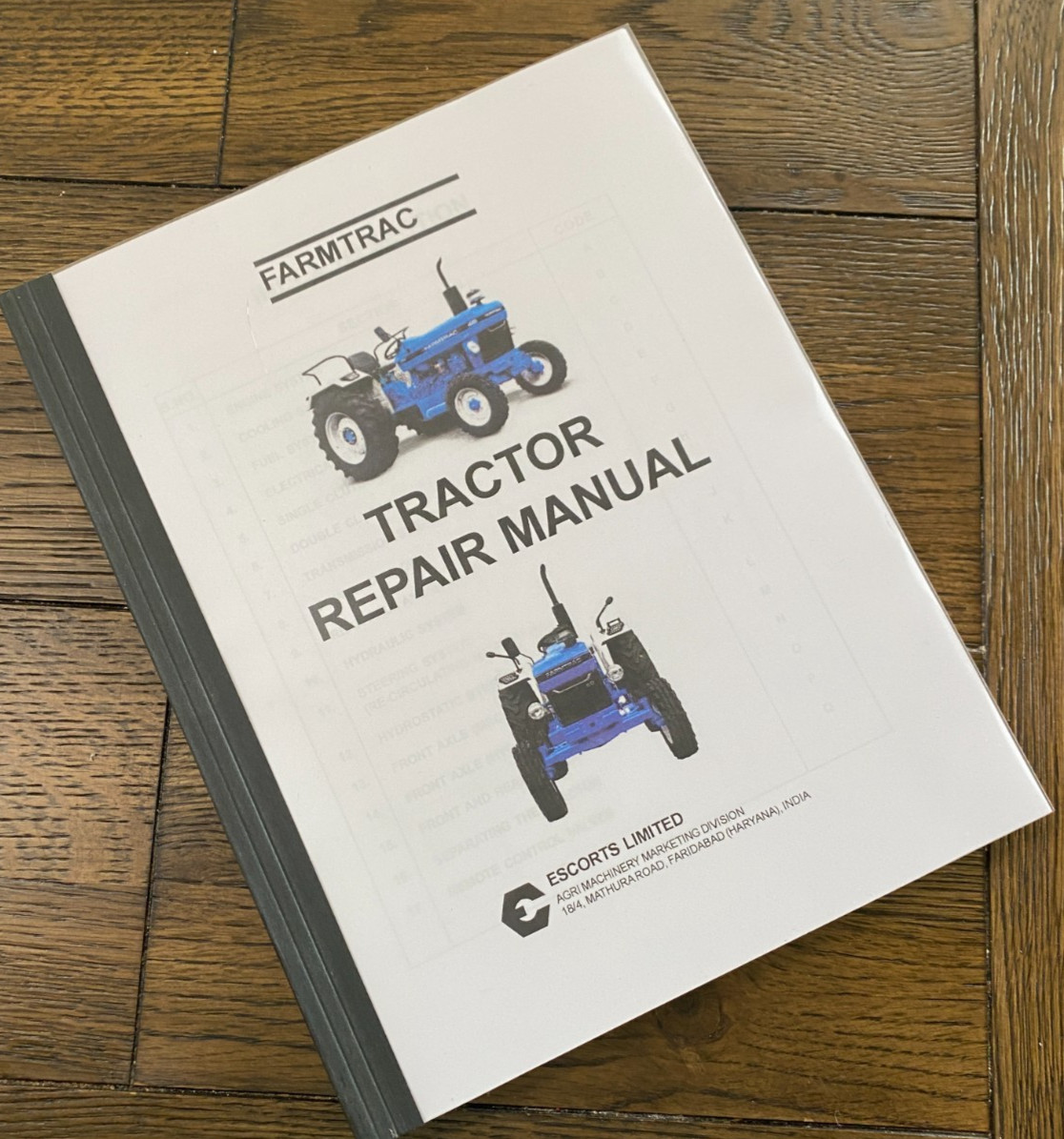 50 55 & 60 Farm Tractor Workshop Repair Manual Farmtrac  -PAPER MANUAL