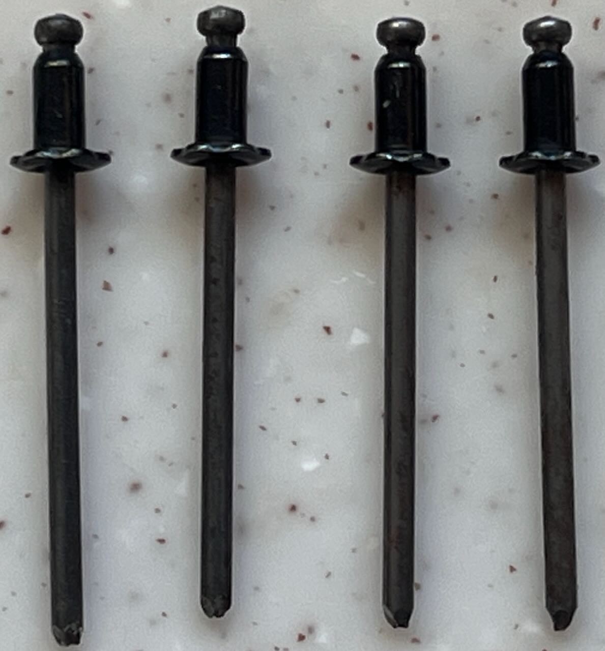 4 Original Manufacture Rosetta Pop Rivets for GM, Chrysler, Ford or AMC