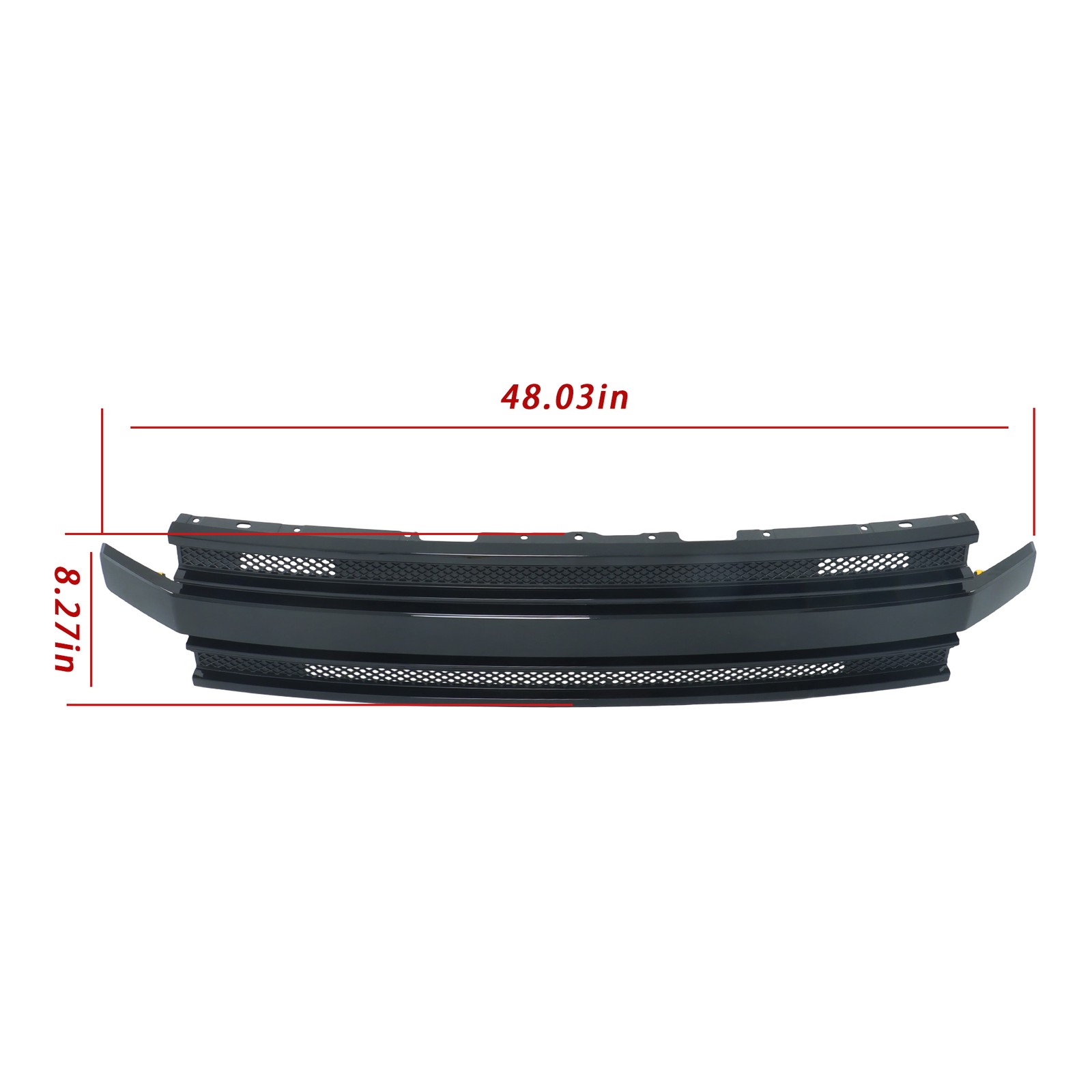 Fit For Ford Flex 2013-2019 Gloss Black Front Upper Grille Assembly Easy Install