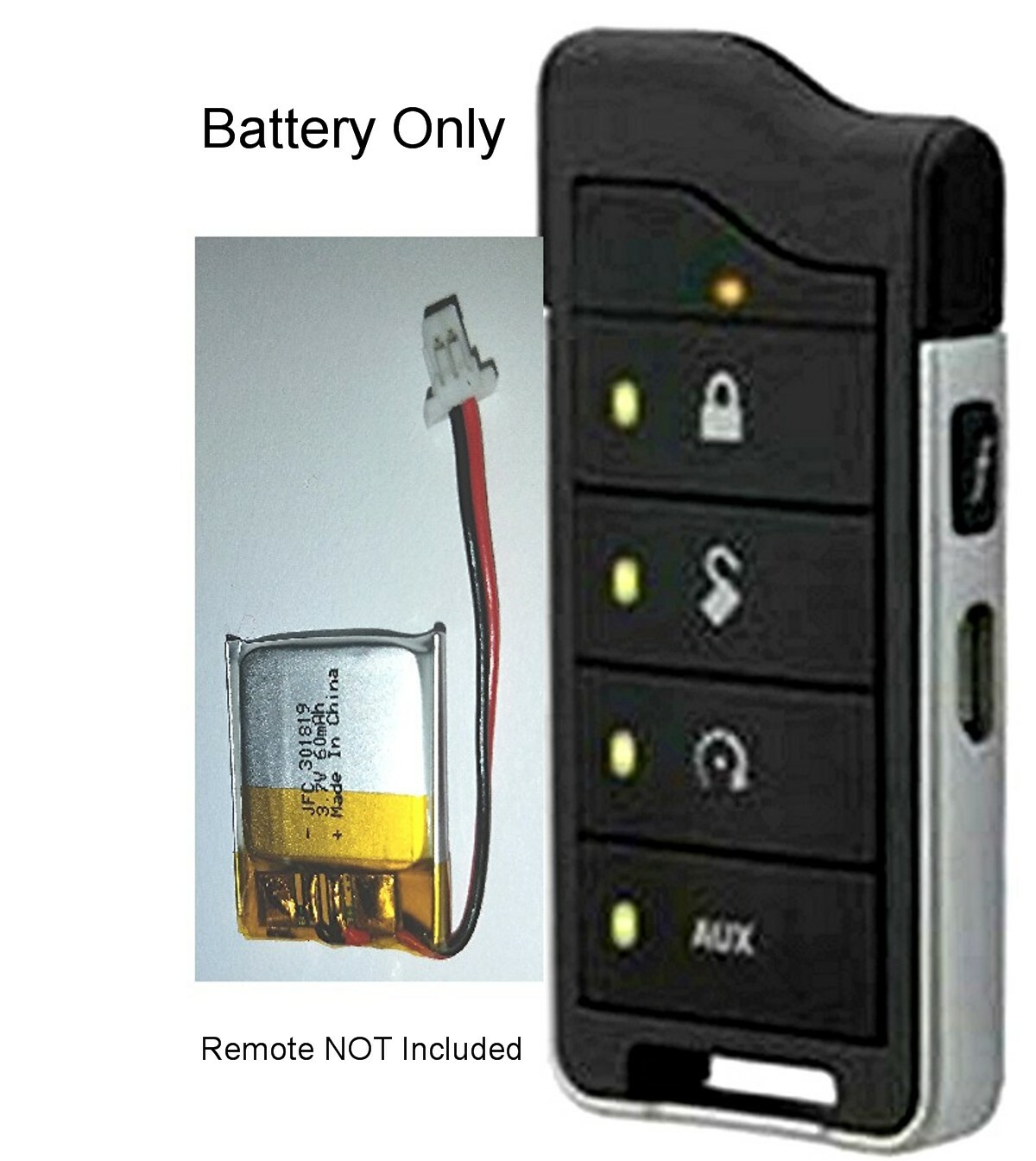 Python 7857P Rechargeable Battery ORIGINAL Remote Replacement Part 60mAh OEM