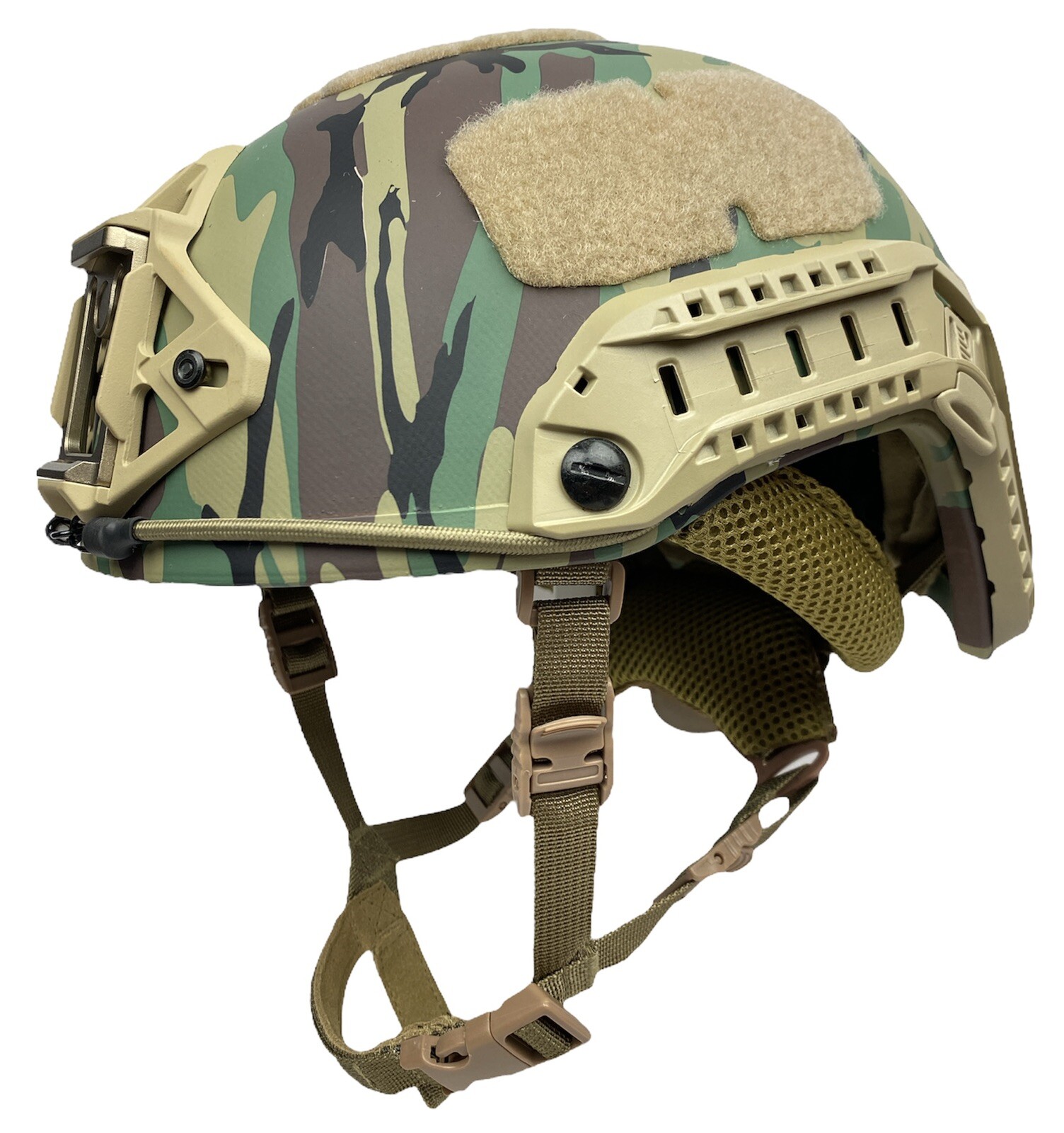 M81 Tan Super High Cut NIJ IIIA Maritime Ops Combat Ballistic Helmet V50 Large