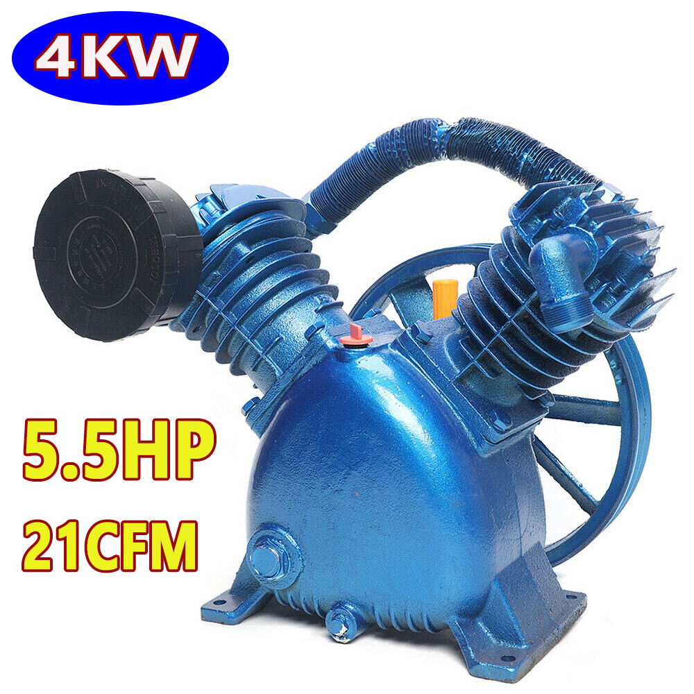 5.5HP 175PSI Replacement Air Compressor Pump Double Stage V Style Low Noise New