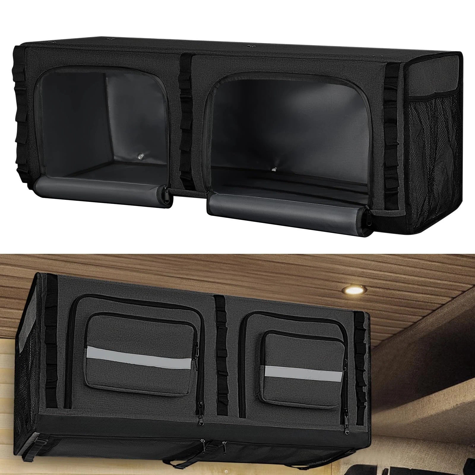 SKYJDM 36" RV Soft Storage Cabinet Organizer for Sprinter Transit Promaster