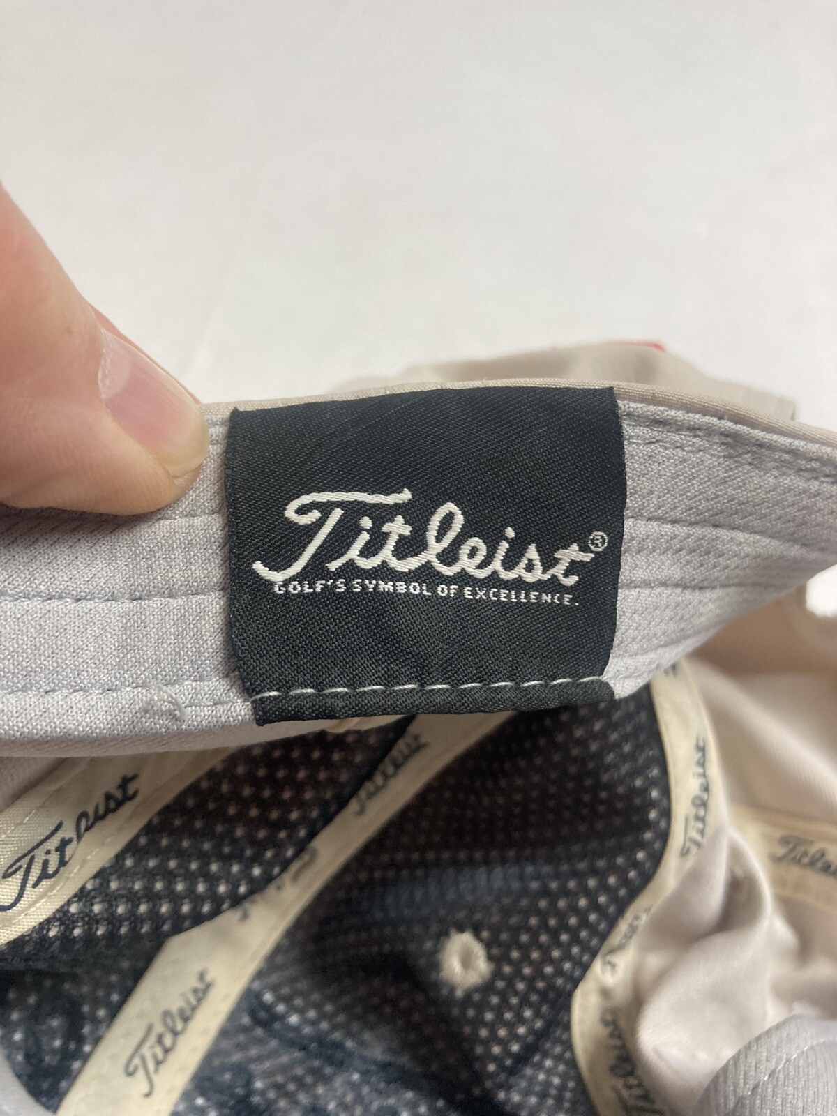 Titleist Pro- V1 Footjoy Golf Hat Beige Strapback