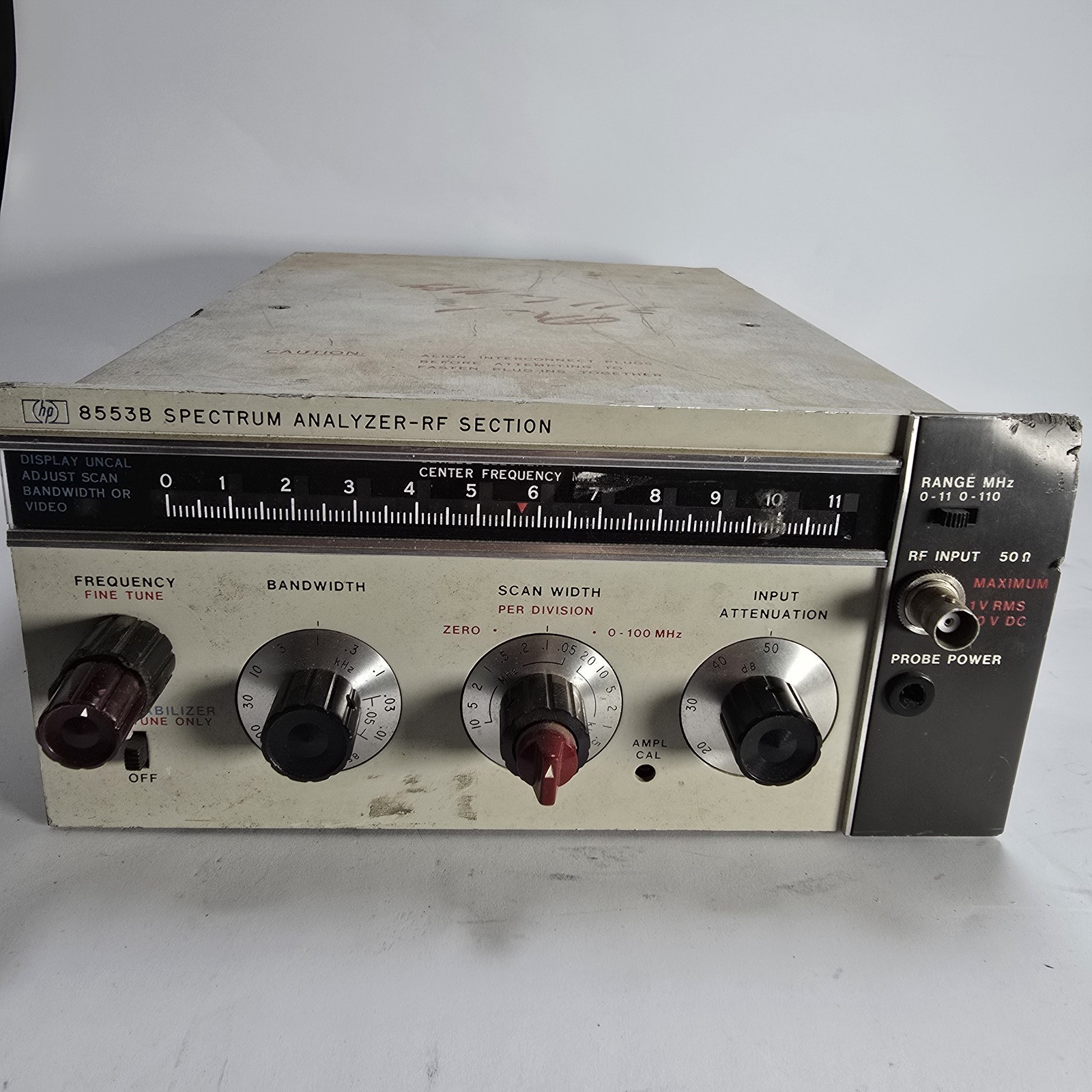 Hewlett Packard HP 8553B Spectrum Analyzer RF Section Module Used