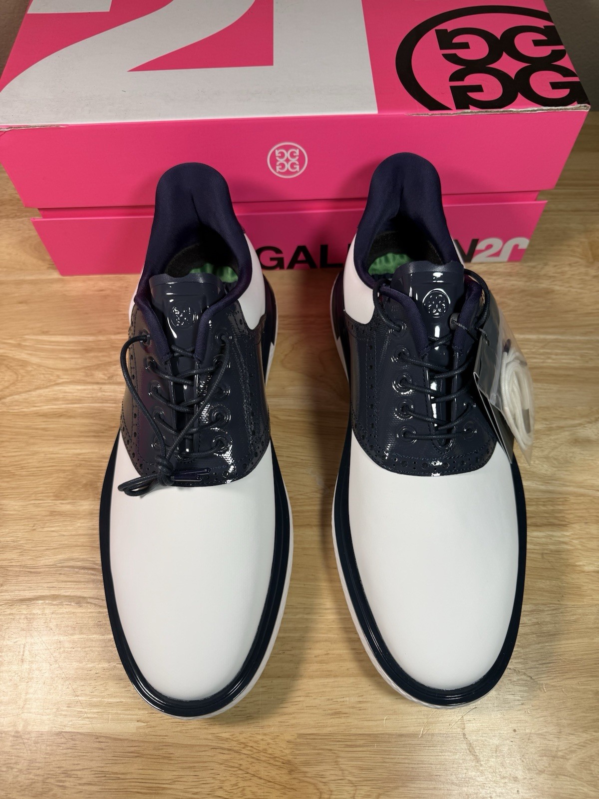 G/Fore G4 Gallivan2r TPU Camo Golf Shoe Sneaker Size Tuxedo White Navy GMF000068