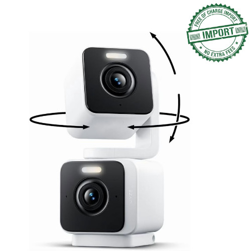 Wyze Duo Cam Pan Indoor/Outdoor Smart Security Camera 2K IP65 360° Pan/Tilt