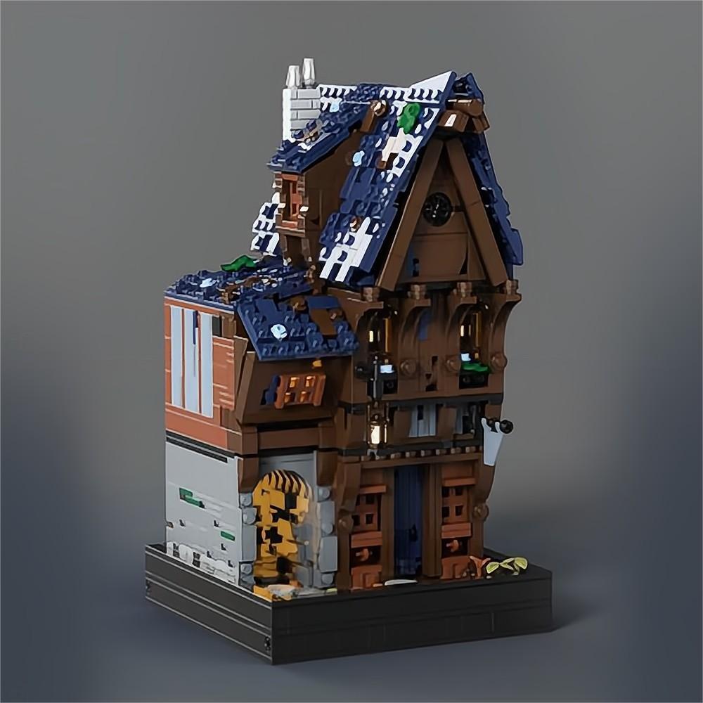Medieval Modular Street Building Blocks Set DIY Model MOC Bricks Toys Collection