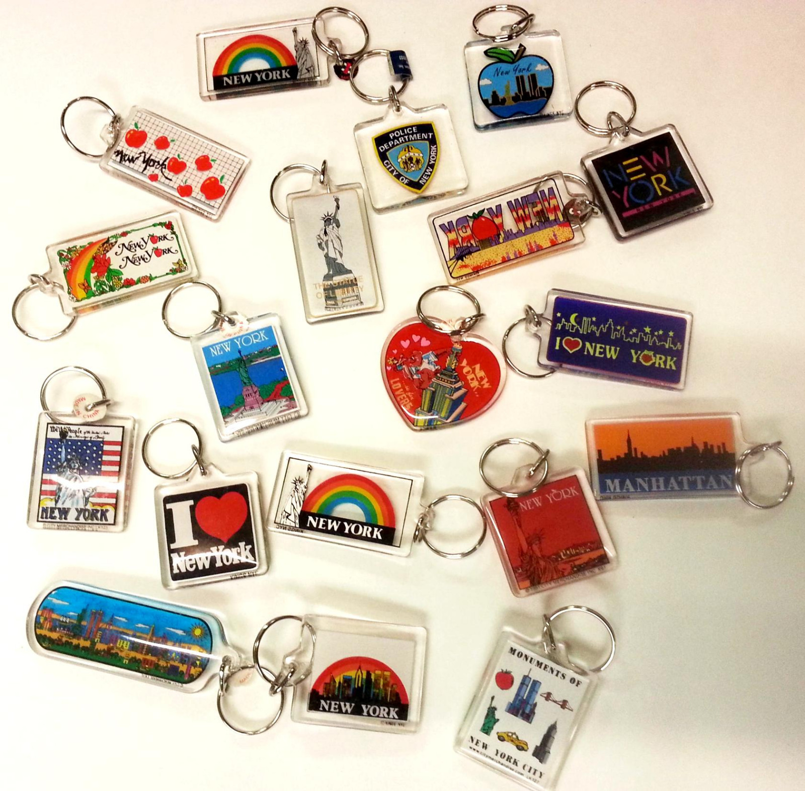 Wholesale Lot Of 12 Brand New NY Keychains