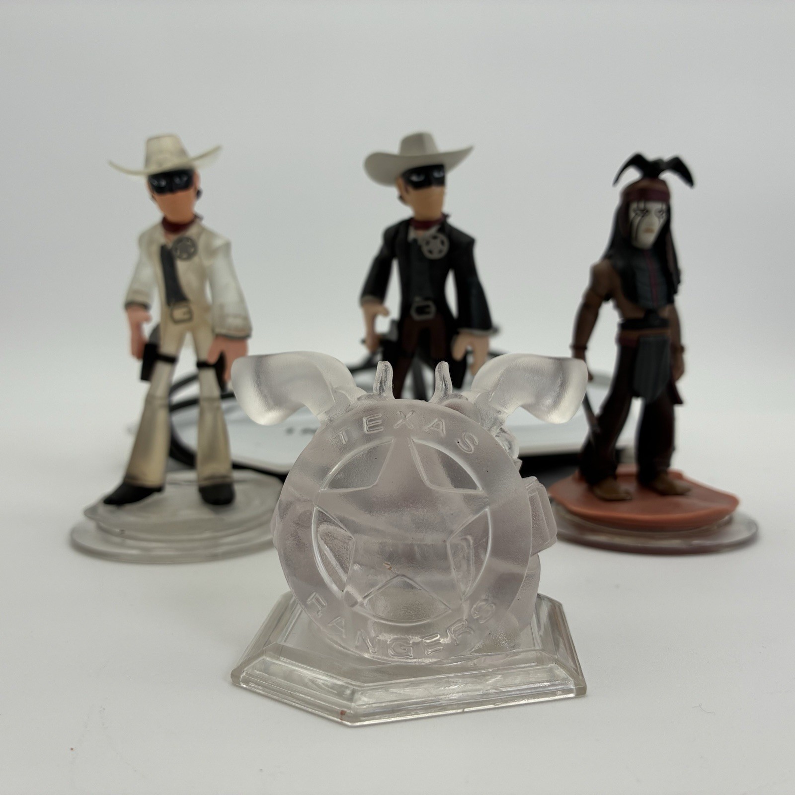 Lot of 5 Disney Infinity Crystal Lone Ranger Toys R Us Exclusive Tonto 2 guns