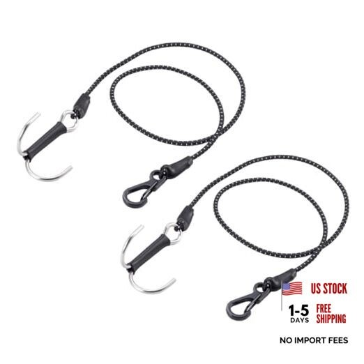 2PCS 1/10 RC Crawler Kinetic Winch Strap Elastic Force Escape Rope with Rescue