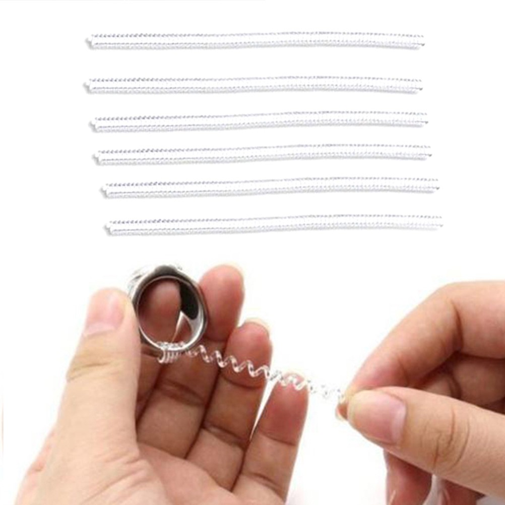 12 Pcs Invisible TPU Ring Size Reducer Transparent Guard for Loose Ring