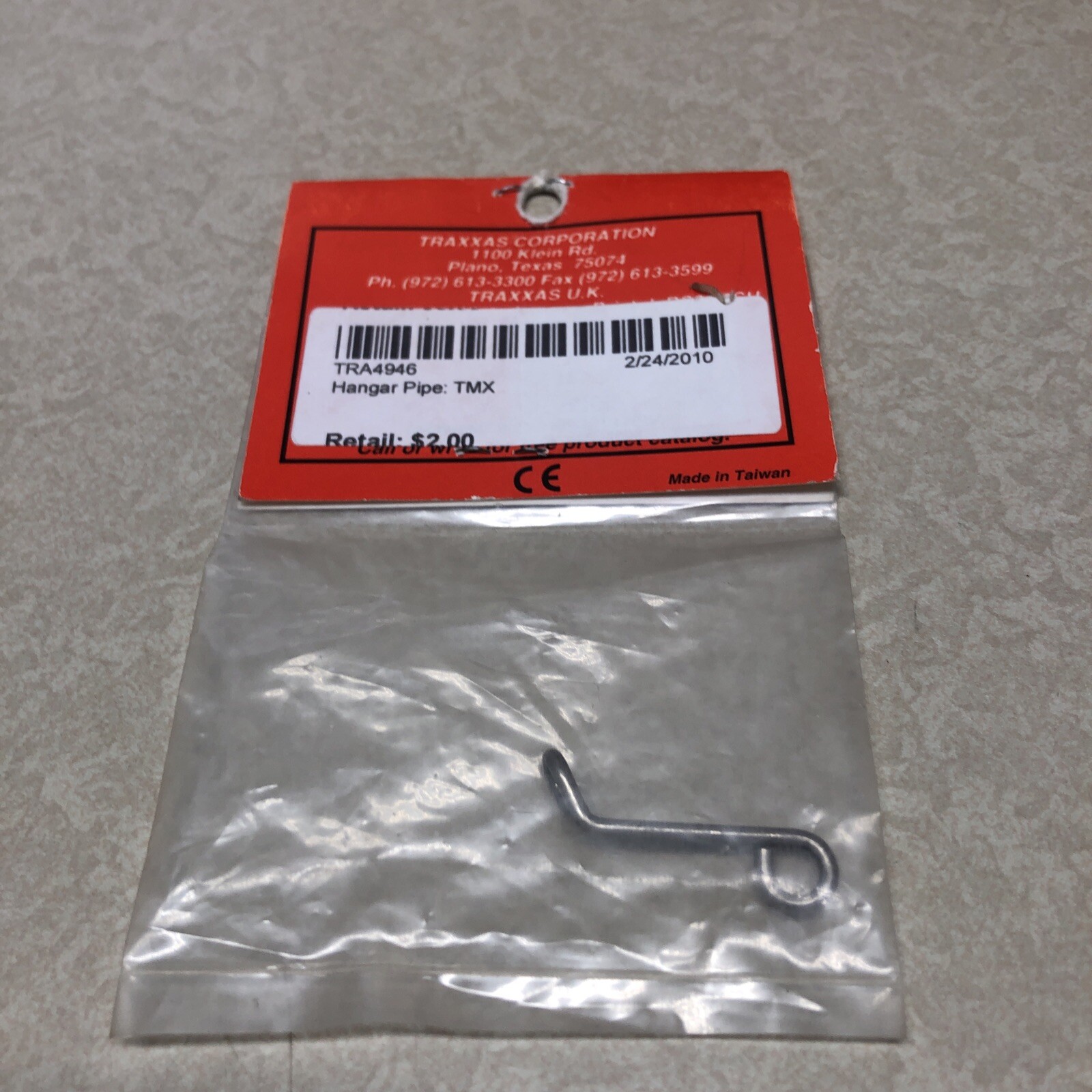 VINTAGE TRAXXAS 4946 Exhaust Pipe Hanger metal wire T-Maxx .15 original tra4946